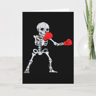 Skeleton-Boxen Kickboxen Mma Halloween  Karte