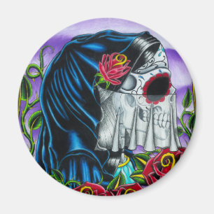 Skeleton Braut Magnet