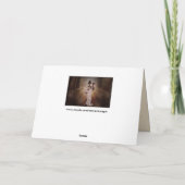 skeleton Braut- und Bräutigamgrußkarte Karte (Rückseite)