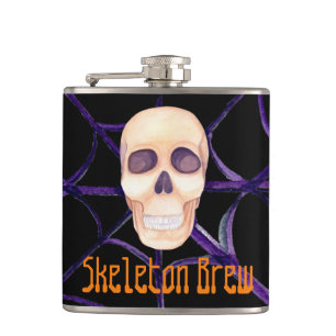 Skeleton Brew Vinyl umhüllte Flasche Flachmann