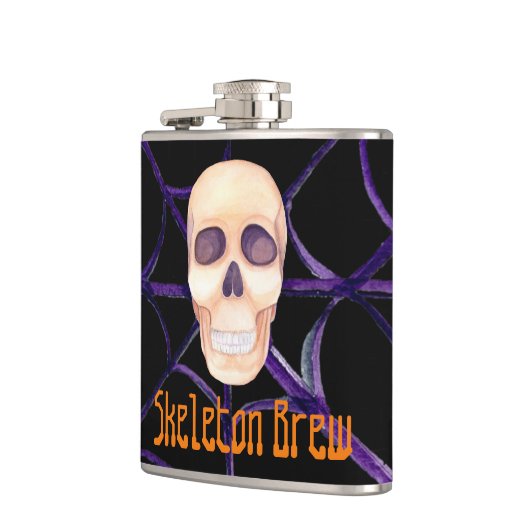 Skeleton Brew Vinyl Wrapped Flask Flachmann (Links)