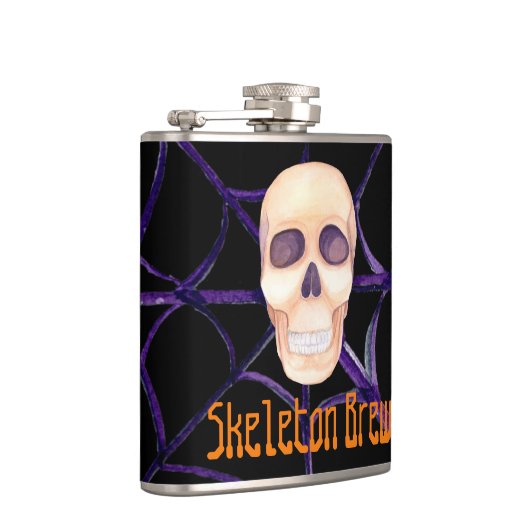 Skeleton Brew Vinyl Wrapped Flask Flachmann (Rechts)