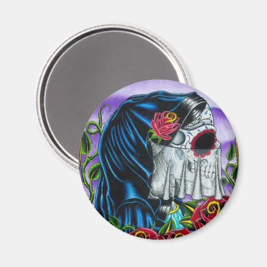 Skeleton Bride Magnet (Vorderseite/Rückseite)