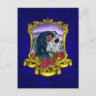 Skeleton Bride Postcard Postkarte