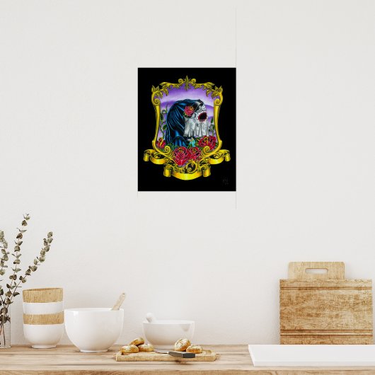 Skeleton Bride Print Poster (Küche)