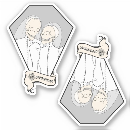 Skeleton Brides Aufkleber (Vorderseite)