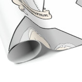 Skeleton Brides Geschenkpapier (Rolleneckpunkt)