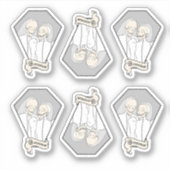 Skeleton Brides Sticker Set (Vorderseite)