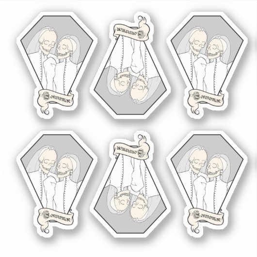 Skeleton Brides Sticker Set (Vorderseite)