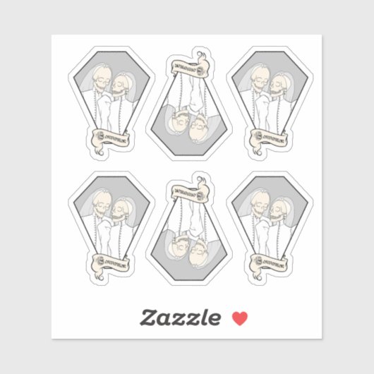 Skeleton Brides Sticker Set (Blatt)