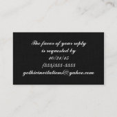 Skeleton Bridge und Groom RSVP-Karten Begleitkarte (Vorderseite)