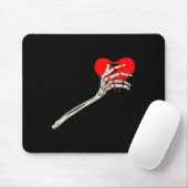 Skeleton Broken Heart Bones Divorce Breakup Heartb Mousepad (Mit Mouse)