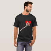 Skeleton Broken Heart Bones Divorce Breakup Heartb T-Shirt (Vorne ganz)