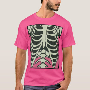 Skeleton Brustkorb XRay Kostümbildner Horror Human T-Shirt