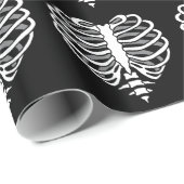 Skeleton Brustkorbherz Geschenkpapier (Rolleneckpunkt)