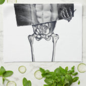 Skeleton Brustradiographie-Geschirrtücher Handtuch (Gefaltet)