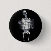 Skeleton Brustradiographie-Knopf Button (Vorderseite)