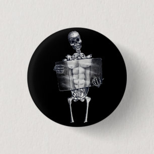 Skeleton Brustradiographie-Knopf Button