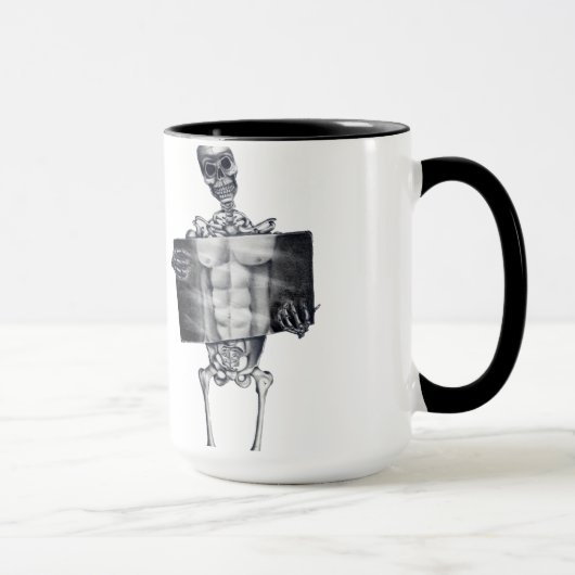 Skeleton Brustradiographie-Tassen Tasse (Rechts)
