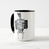 Skeleton Brustradiographie-Tassen Tasse (Vorderseite Links)
