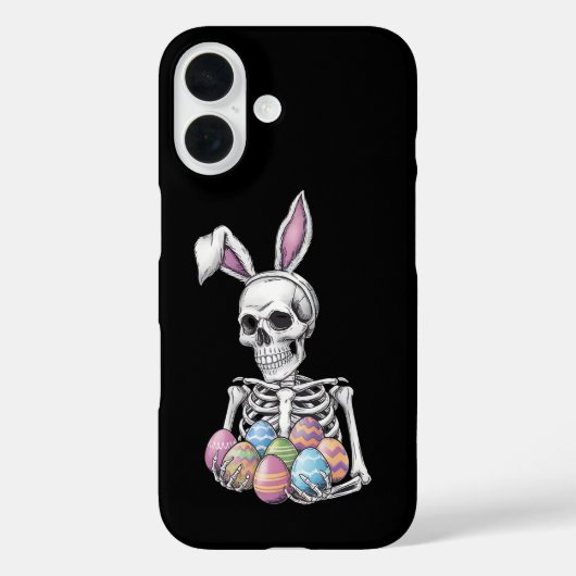 Skeleton Bunny Holding Ostereier Funny Rabbit Case-Mate iPhone Hülle (Rückseite)