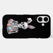 Skeleton Bunny Holding Ostereier Funny Rabbit Case-Mate iPhone Hülle (Rückseite (Horizontal))