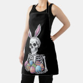 Skeleton Bunny Holding Ostereier Funny Rabbit Schürze (InSitu)