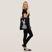 Skeleton Bunny Holding Ostereier Funny Rabbit Tasche (Am Model)