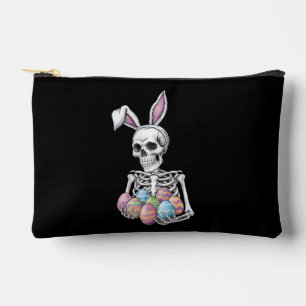 Skeleton Bunny Holding Ostereier Funny Rabbit Zubehörtasche