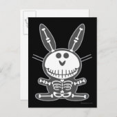 Skeleton Bunny Postkarte (Vorne/Hinten)