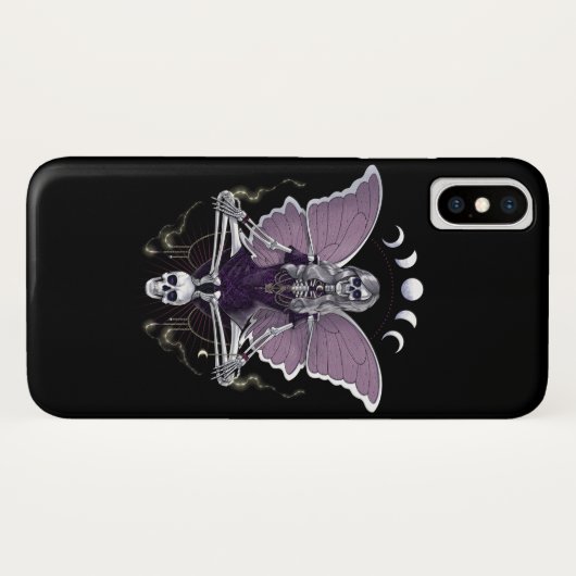 Skeleton Butterfly Goth Case-Mate iPhone Hülle (Rückseite (Horizontal))