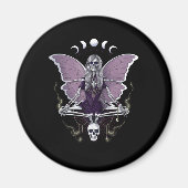 Skeleton Butterfly Goth Magnet (Vorne)