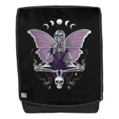 Skeleton Butterfly Goth Rucksack (Vorderseite)