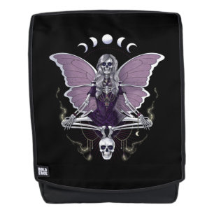 Skeleton Butterfly Goth Rucksack