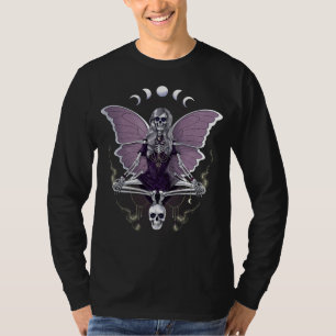 Skeleton Butterfly Goth T-Shirt