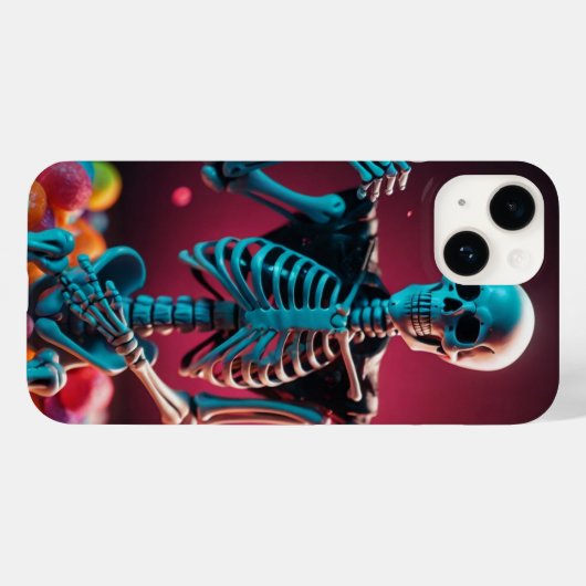 Skeleton Candy Case-Mate iPhone Hülle (Rückseite (Horizontal))