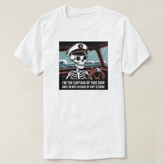 Skeleton Caption Shirt. Halloween-Shirt T-Shirt (Design vorne)