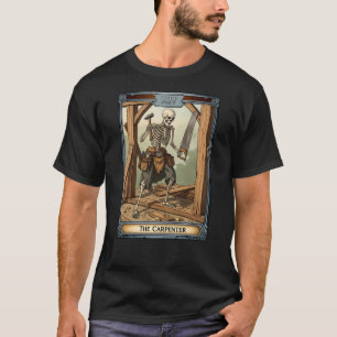 Skeleton Carpenter Tarot Card Sonniges Halloween T-Shirt