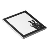 Skeleton Cat Halloween Notizblock (angewinkelt)