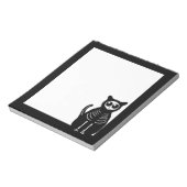 Skeleton Cat Halloween Notizblock (Rotiert)