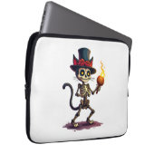 Skeleton Cat Jamboree Laptopschutzhülle (Vorne Rechts)