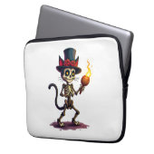 Skeleton Cat Jamboree Laptopschutzhülle (Vorderseite Links)