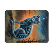 Skeleton Cat Magnet (Horizontal)