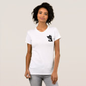 Skeleton Cat Mama - Spooky Niedlich Gothic Cat Lov T-Shirt (Vorne ganz)