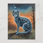 Skeleton Cat Postkarte (Vorderseite)