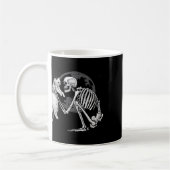 Skeleton Cat Skull Kitty Niedlich Ghost Halloween Kaffeetasse (Links)