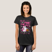 Skeleton Cat Skull Kitty Niedlich Ghost Halloween  T-Shirt (Vorne ganz)