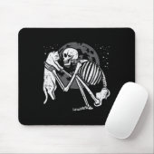 Skeleton Cat Skull Kitty Niedlich Goth Halloween M Mousepad (Mit Mouse)