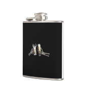 Skeleton Cheers on a Flachmann (Links)