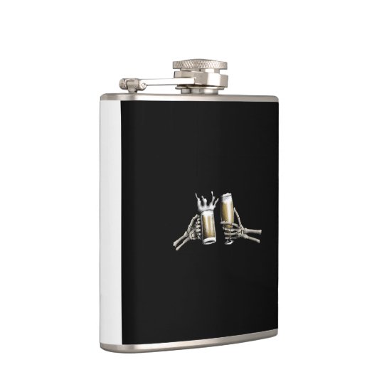 Skeleton Cheers on a Flachmann (Rechts)